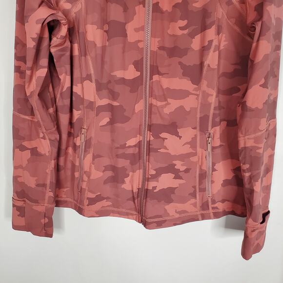 Lululemon Define Jacket Heritage 365 Camo Brier Rose Multi Pink W4BTES Size 20 - Picture 4 of 9